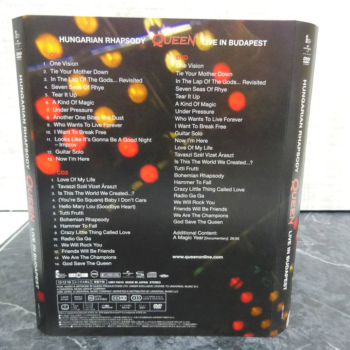◇QUEEN | クイーン ハンガリアン・ラプソディ~クイーン・ライヴ・イン・ブダペスト1986 DVD UIBY-75015 ☆J12の画像2