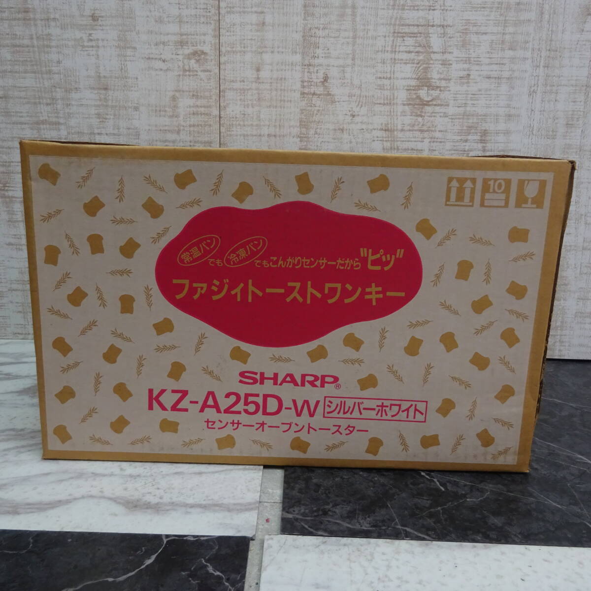 新品◇SHARP | シャープ　KZ-25D-W　センサーオーブントースター　オーブントースター　シルバーホワイト　☆N33_画像1