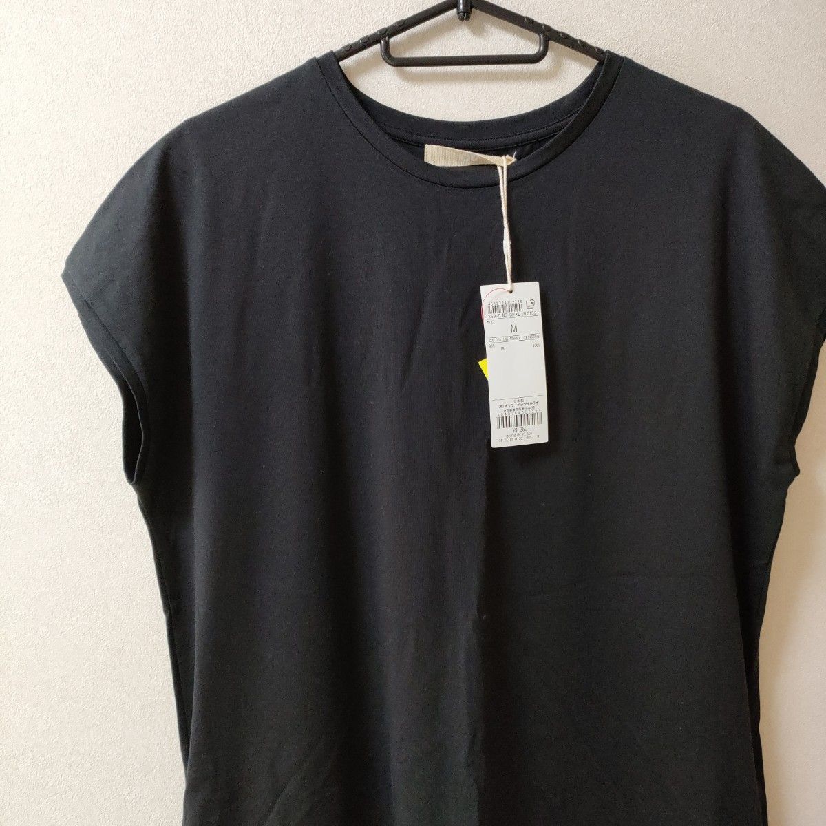 新品 ロングワンピース  ブラック オンワード Ｍ 半袖  日本製 綿100