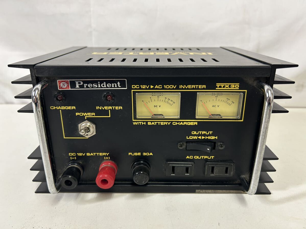 [ present condition goods ]President President inverter TTX30 battery charger DC12V AC100V electrification only has confirmed [37297]