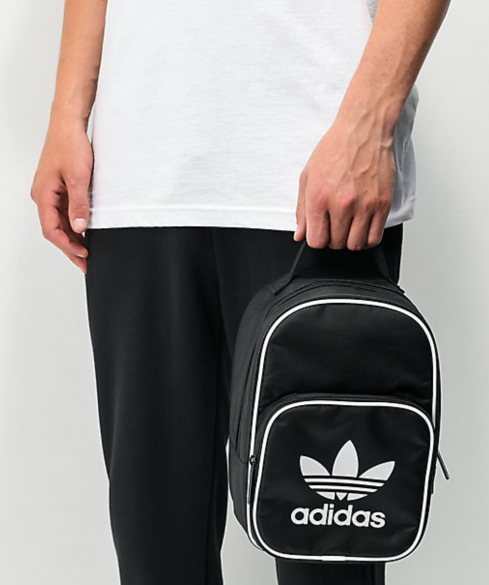 ②ADIDAS アディダス サンティアゴランチバッグ 保冷バッグ ブラック_画像1