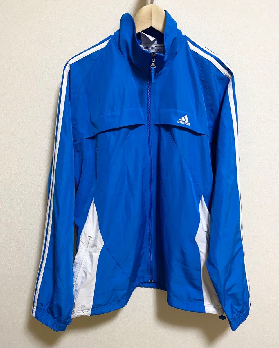 adidas/ナイロンジャケット/サイズXO/ブルー/アディダス adidas/ナイロンジャケット/サイズXO/ブルー/アディダス