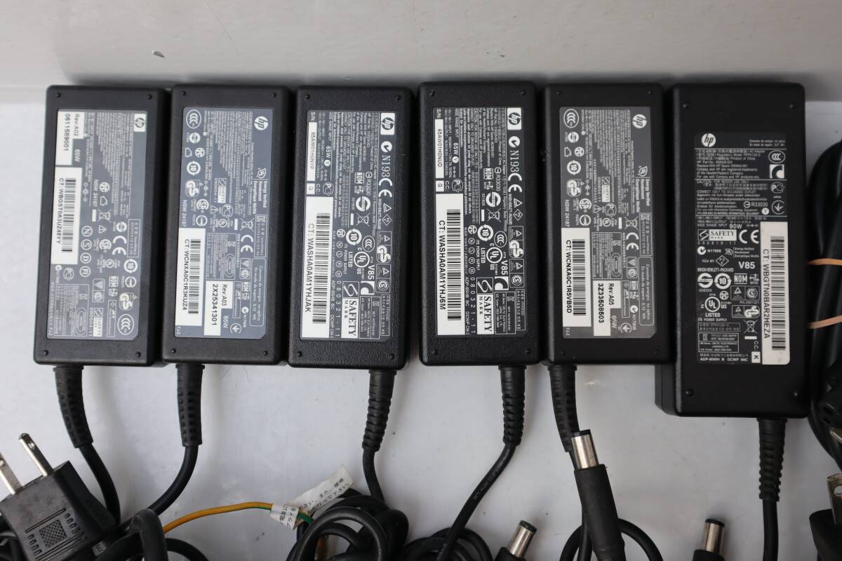 E8009 L [6 point set ] HP AC adapter used operation goods 65W*5 90W*1 PPP012D-S*1 PPP009D*2 PPP009L-E*3
