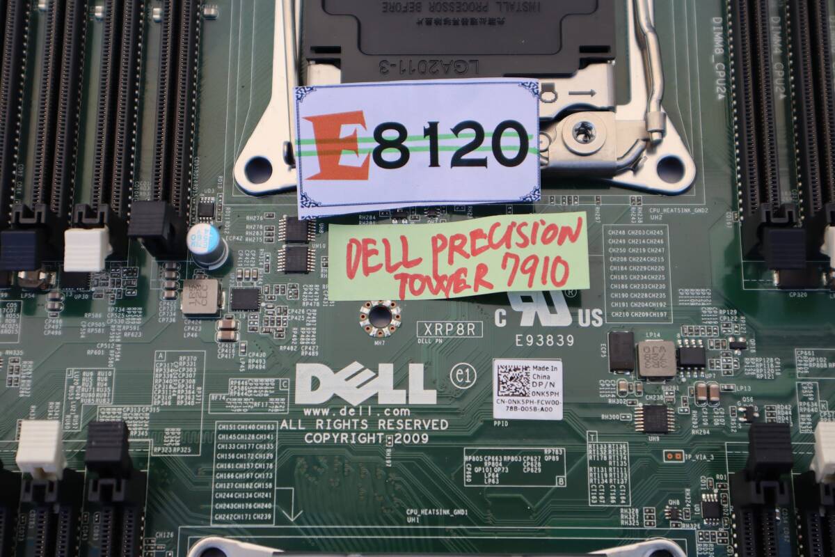 E8120(RK) Y DELL PRECISION TOWER 7910 用 マザーボード 0NK5PH CPU無しの画像6