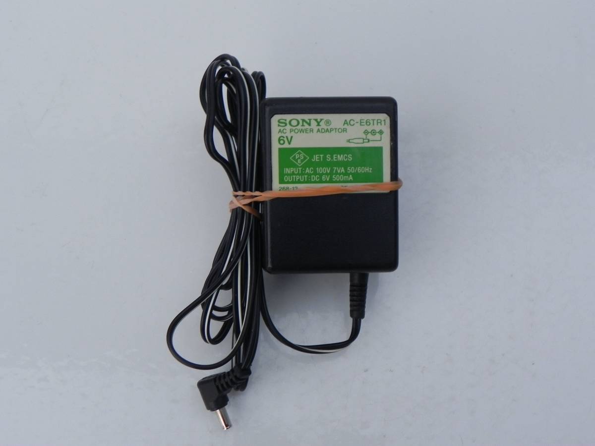 E6560(4) Y SONY AC adaptor AC-E6TR1 CD radio ICF-CD2000 for AV selector SB-V55A for 6V 500mA