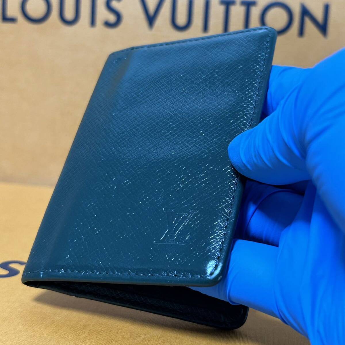 ☆1円〜☆ルイヴィトン タイガ カードケース LOUIS VITTON 鑑定済み LV ヴィトンの画像7