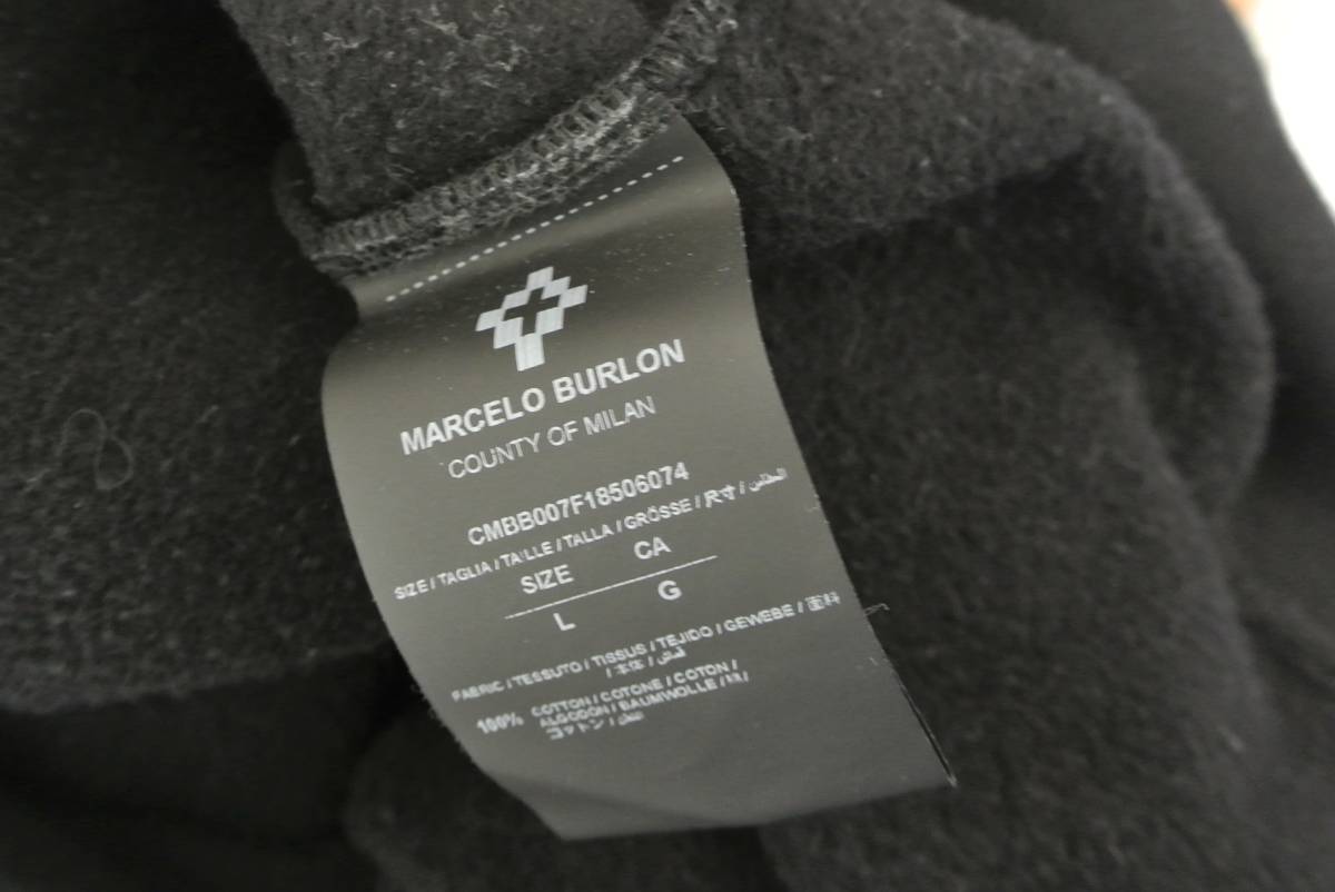 MARCELO BURLON COUNTY OF MILAN Sweatshirt マルセロバーロン パーカー ブラック