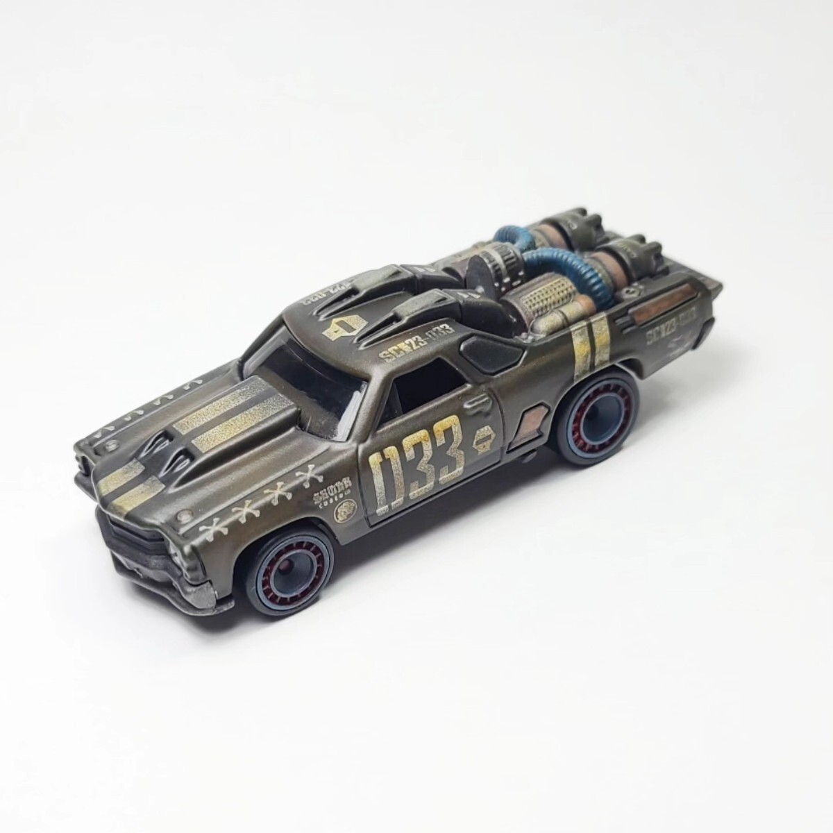 1%er Die-cast Skunk custom / Custom '71 El Camino CUSTOM / hotwheels ホットウィール の画像2