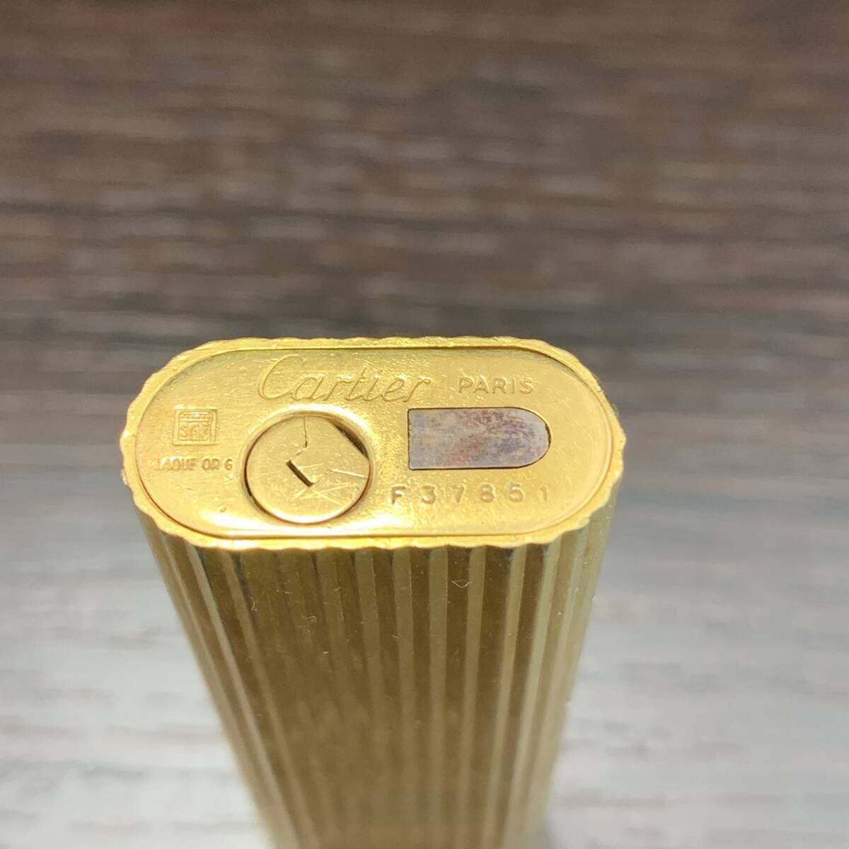 876 着火未確認 ガスライター Cartier カルティエ ローラー オーバル 楕円形 ゴールド 喫煙グッズ 喫煙具の画像4