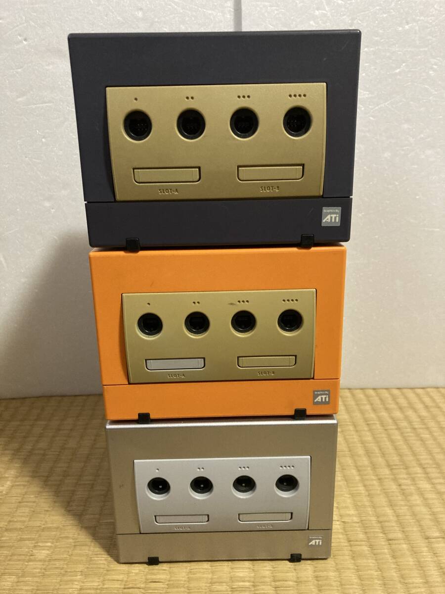  Game Cube body 3 pcs silver orange violet Game Boy player free shipping 