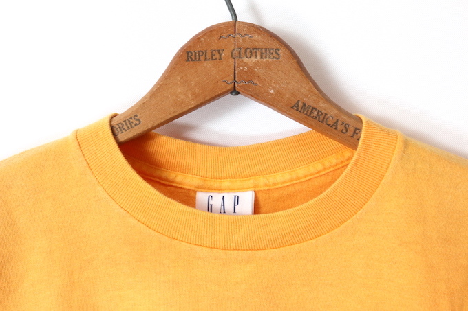 GAP# карман футболка POCKET TEE горчично-желтый /S 90S USA производства 