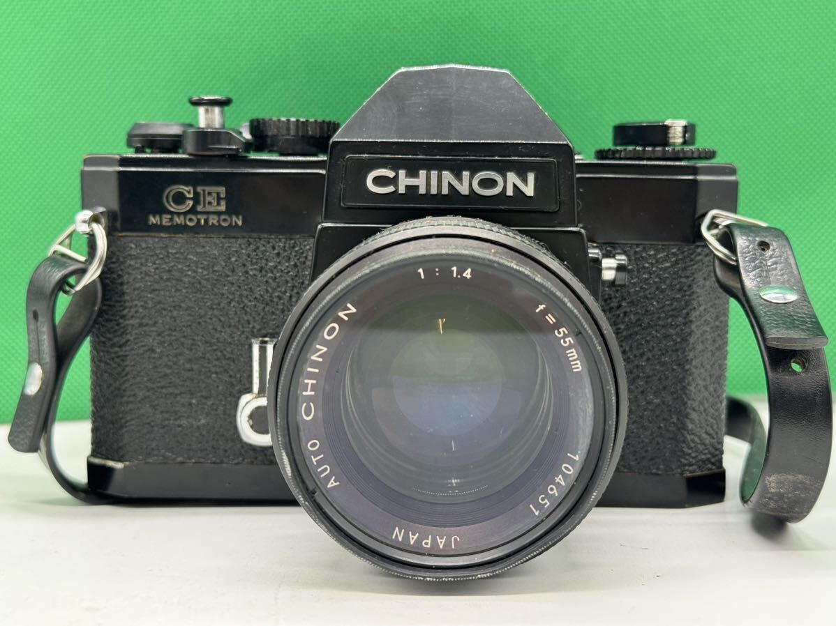 茅AW137 CHINON CE MEMOTRON Lens AUTO CHINON F1.4 55mm フィルムカメラ チノン の画像2