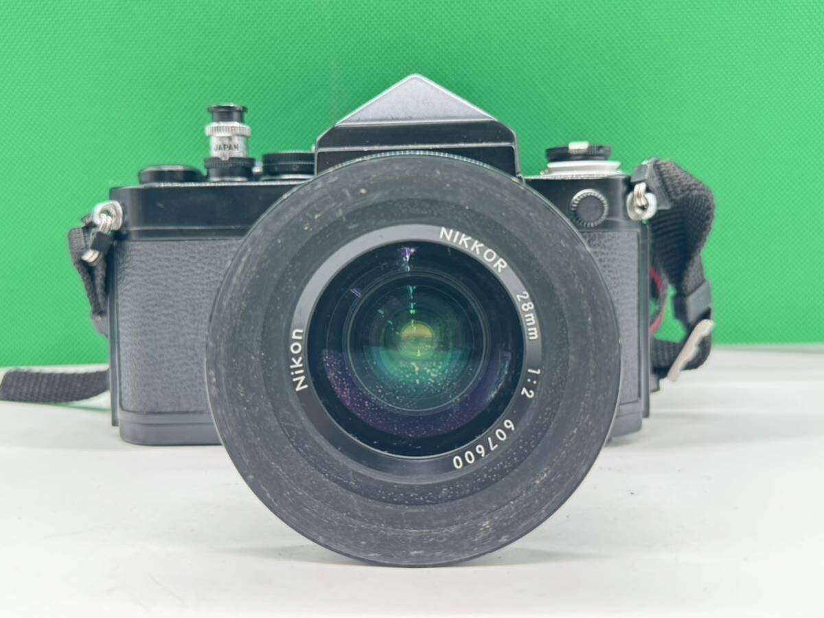 大AW115 Nikon F2 アイレベル Lens NIKKOR 28mm F2 一眼レフカメラ フィルムカメラ ニコン の画像2