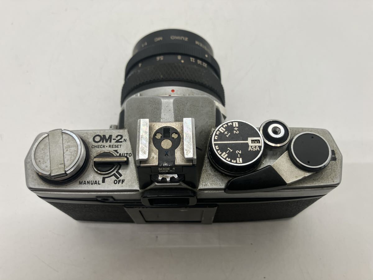茅a◇ 004 OLYMPUS オリンパス OM-2N 680301 OM-SYSTEM ZUIKO MC 1:1 MACRO 1:4 f=80mm フィルムカメラ 一眼レフカメラ 中古品の画像6