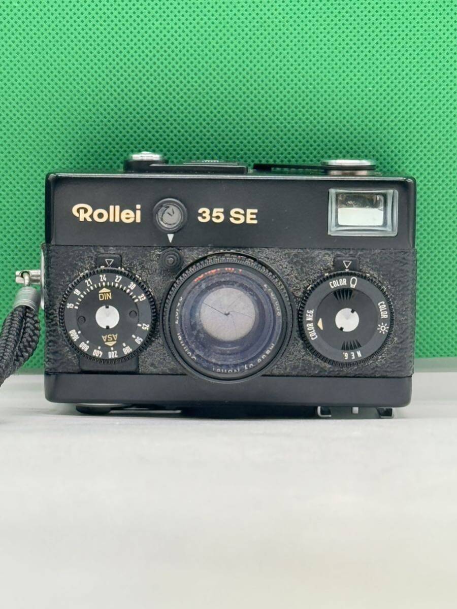 大AW103 Rollei 35SE Lens Sonnar F2.8 40mm コンパクトフィルムカメラ ローライ ブラック の画像2