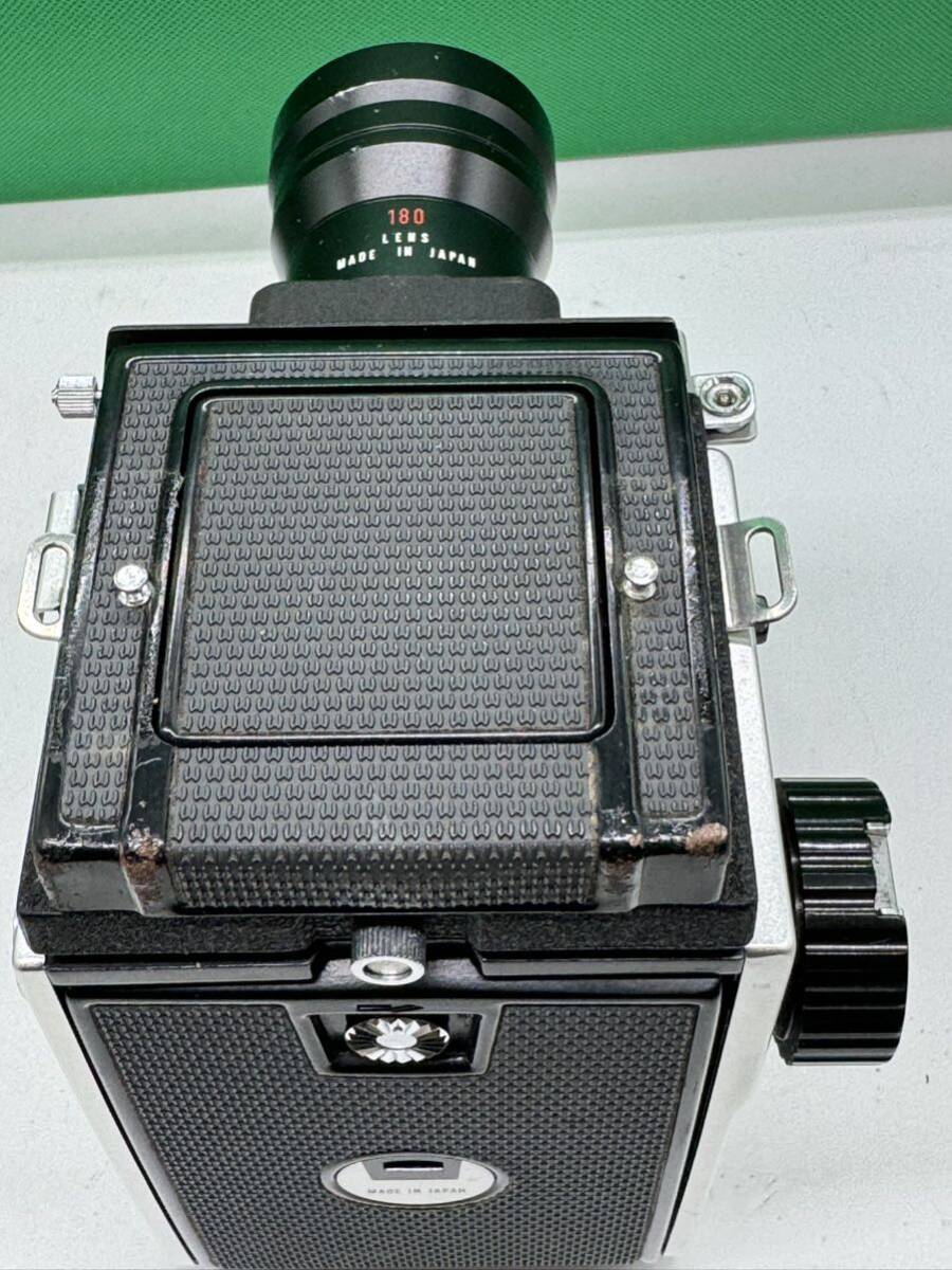 大AW106 MAMIYA C220 Lens SEKOR SUPER F4.5 180mm 二眼カメラ 蛇腹カメラ マミヤ の画像8