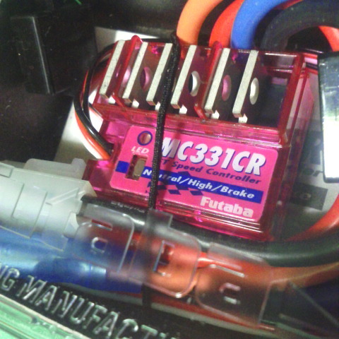 未使用 Futaba MC331CR ESC アンプ ブラシモーター バック付き スピードコントローラー フタバ スピコン TAMIYA YOKOMO バギー ツーリング_画像2