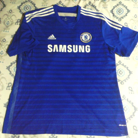 adidas Chelsea Football Club 2014 2015 ユニフォーム 年代物 希少 big size 6XO アディダス チェルシー HAZARD CESC DROGBA Costa_画像1