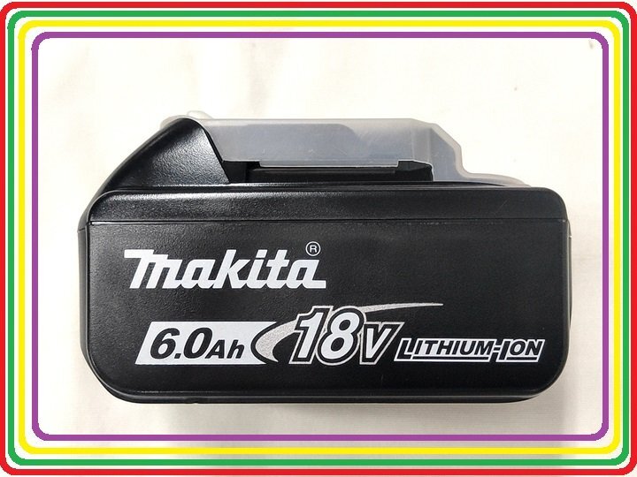 【1円スタート】マキタ 18V バッテリー BL1860B [6.0Ah]■安心のマキタ純正/新品 /未使用■の画像1