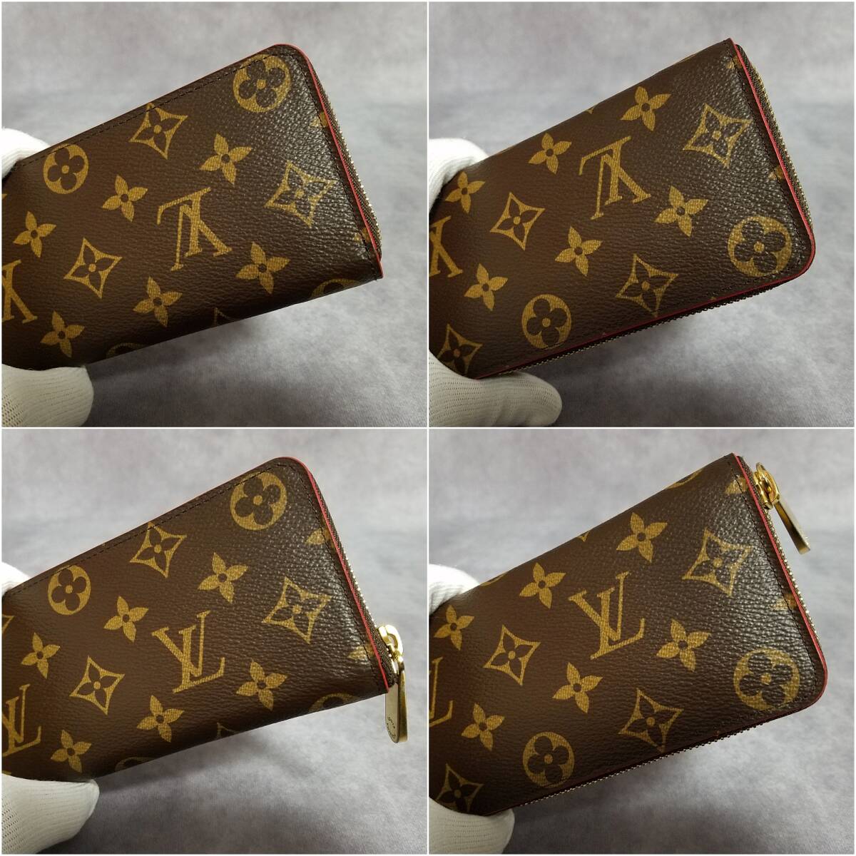 【極美品】LOUIS VUITTON　ルイヴィトン　モノグラム　ポルトフォイユ クレマンス　ピモン　ジッピーウォレット　ラウンドファスナー長財布