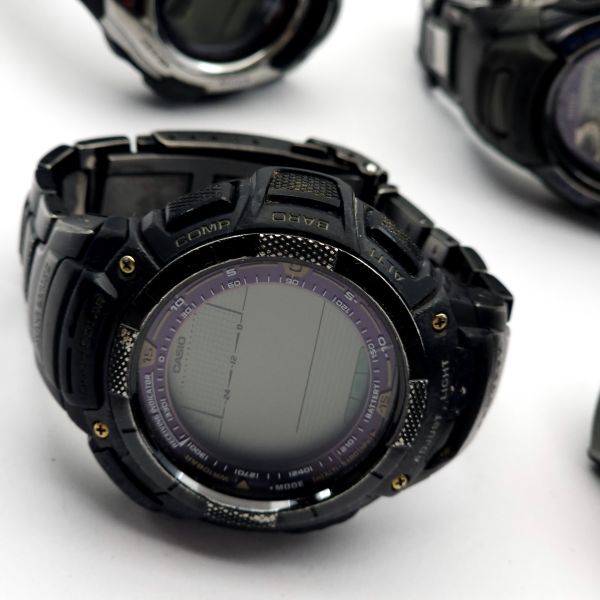 1円 まとめ カシオ プロトレック・G-SHOCK・Baby-G ソーラー電波 ジャンク品 8本セット KN02105T（LL 32）_画像2