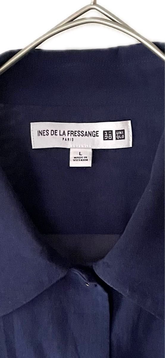 UNIQLO ユニクロ　INES DE LA FRESSANGE イネスコットンシアーシャツ（長袖）