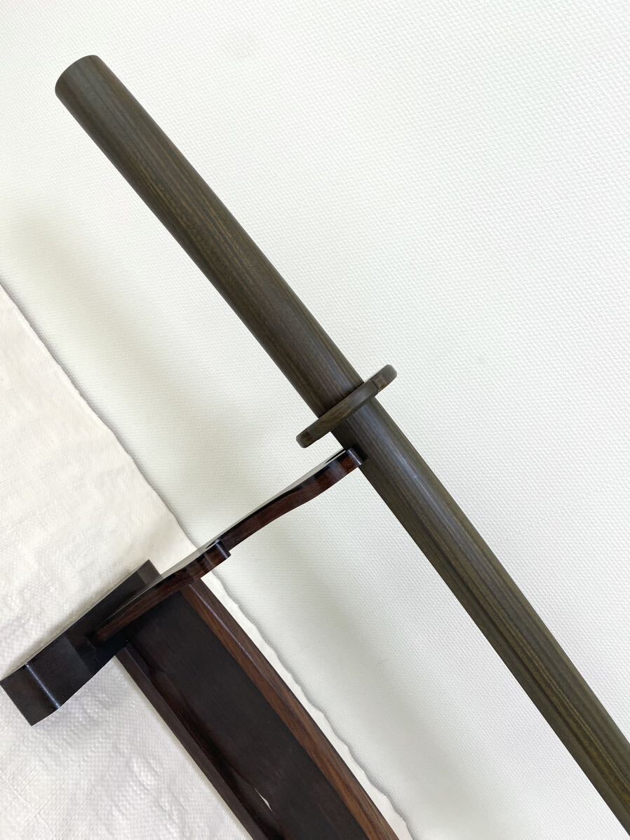 緑檀木刀 102cm 1075g 鍔セットの画像5