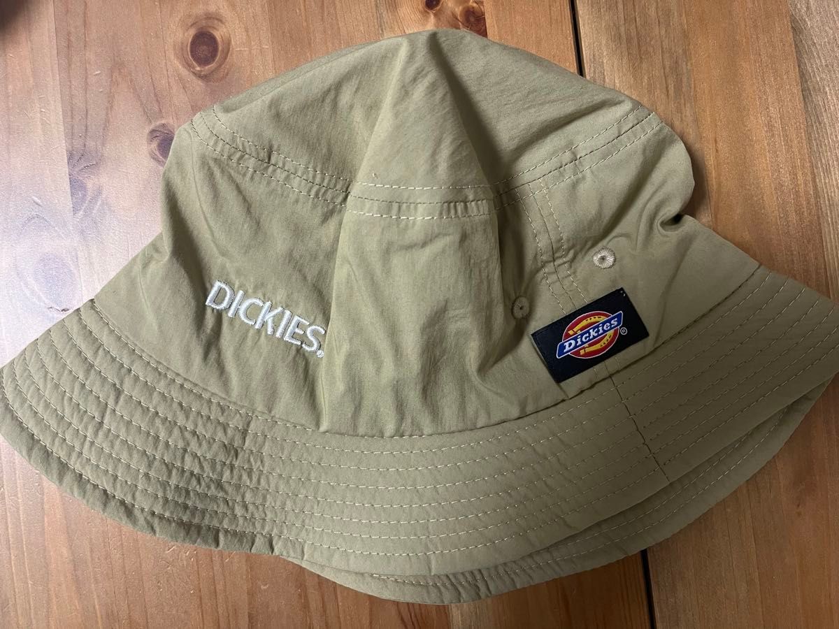 新品 未使用 タグ付 Dickies ディッキーズ SHELTECH バケットハット ベージュ タン バケハ 撥水 防水 アーミー