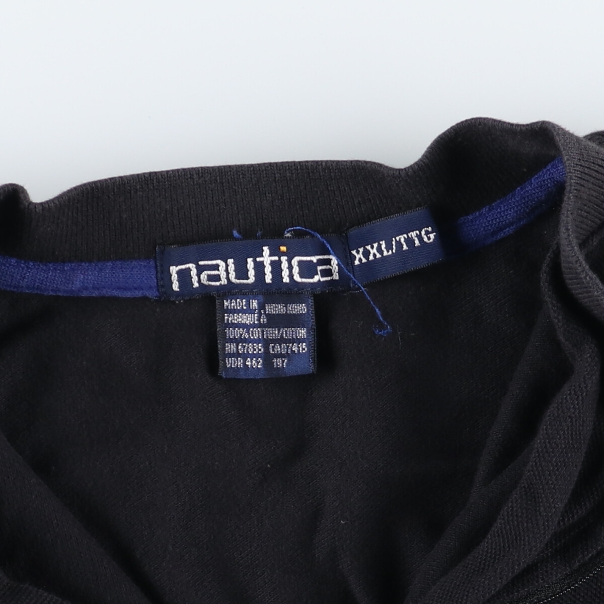 古着 90年代 ノーティカ NAUTICA ハーフジップ 半袖 ロゴTシャツ メンズXXL ヴィンテージ /eaa436240_画像3