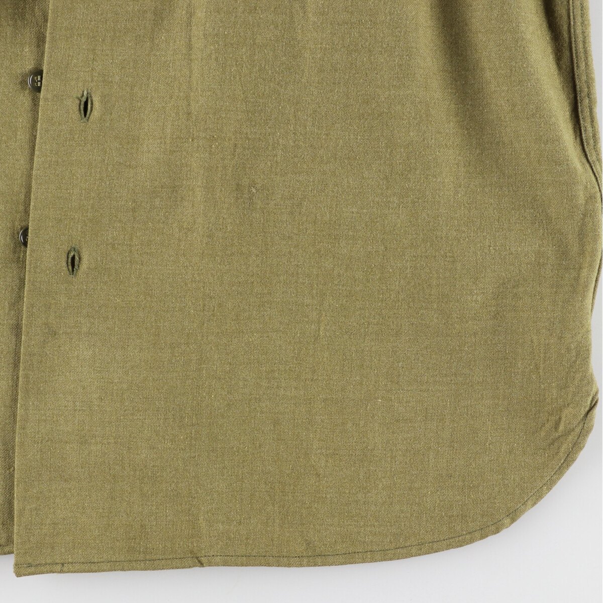 古着 40年代 米軍実品 マスタードシャツ ミリタリー ウールシャツ USA製 16×33 メンズL ヴィンテージ /eaa427863_画像7