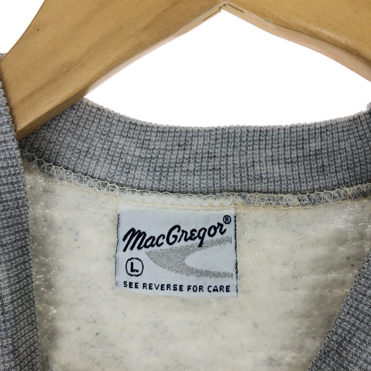 古着 80年代 マックレガー McGREGOR ロゴスウェットシャツ トレーナー USA製 レディースL ヴィンテージ /eaa435597_画像3