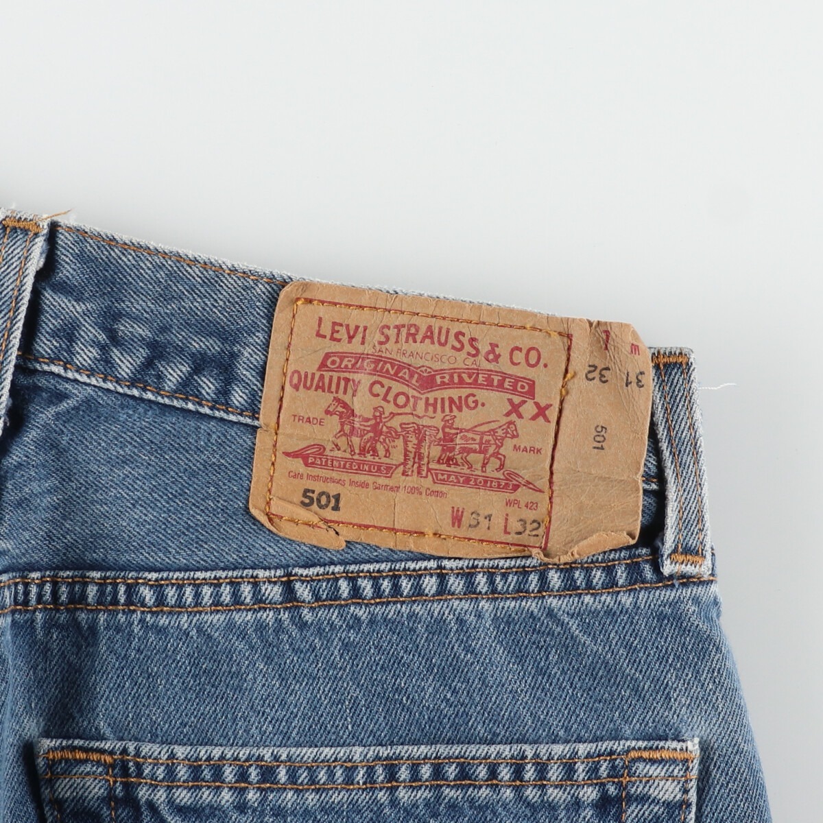 古着 90年代 リーバイス Levi's リーバイス501 FOR WOMEN ストレートデニムパンツ USA製 レディースL(w29) ヴィンテージ /eaa433696_画像3