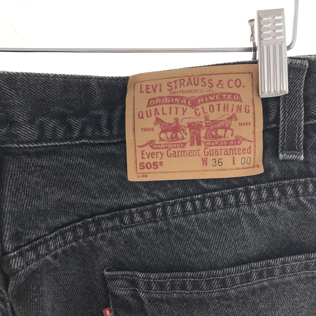 古着 90年代 リーバイス Levi's 505 REGULAR FIT デニムショーツ ショートパンツ メンズw36 ヴィンテージ /eaa382654_画像4