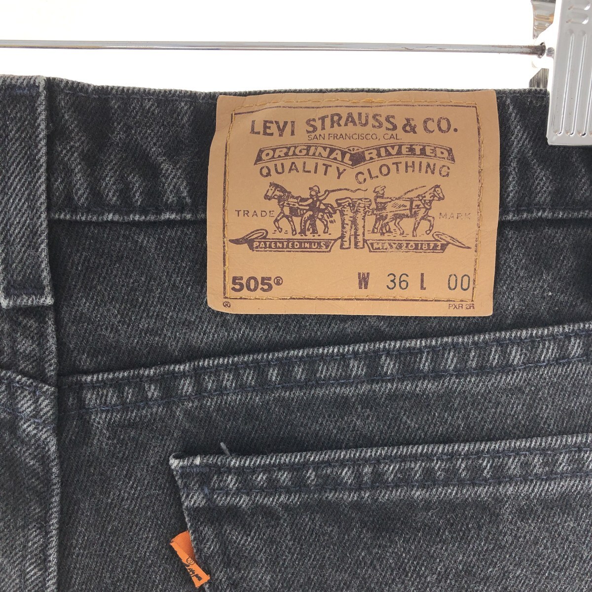 古着 90年代 リーバイス Levi's 505 デニムショーツ ショートパンツ USA製 メンズw37 ヴィンテージ /eaa382655_画像4