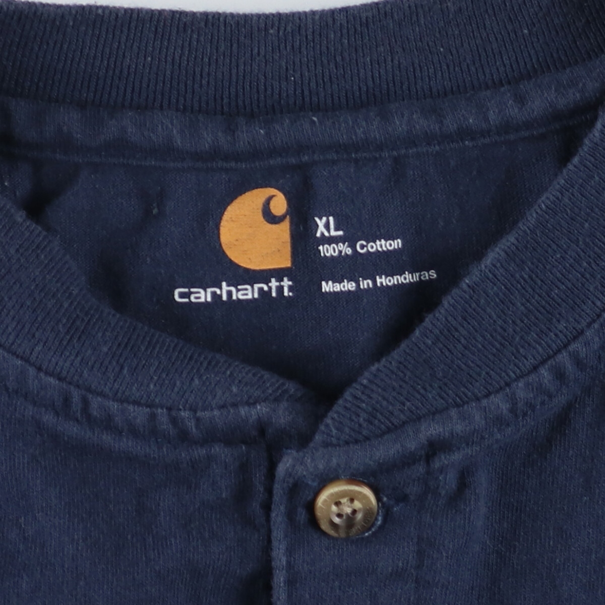 古着 カーハート Carhartt ヘンリーネック 無地ポケットロングTシャツ ロンT メンズXL /eaa432879_画像2