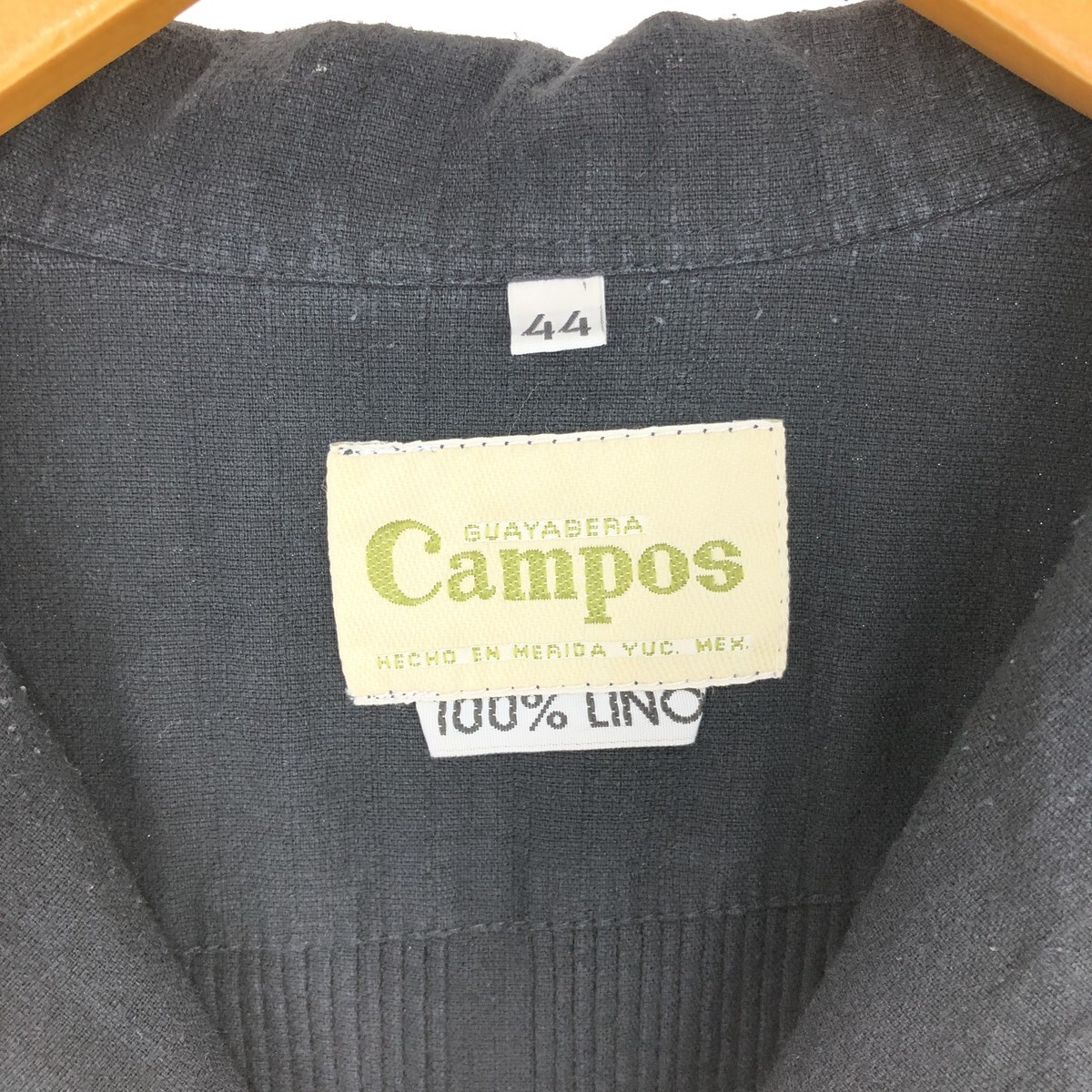 古着 CAMPOS 半袖 オープンカラー メキシカンシャツ キューバシャツ メンズL /eaa444702_画像3