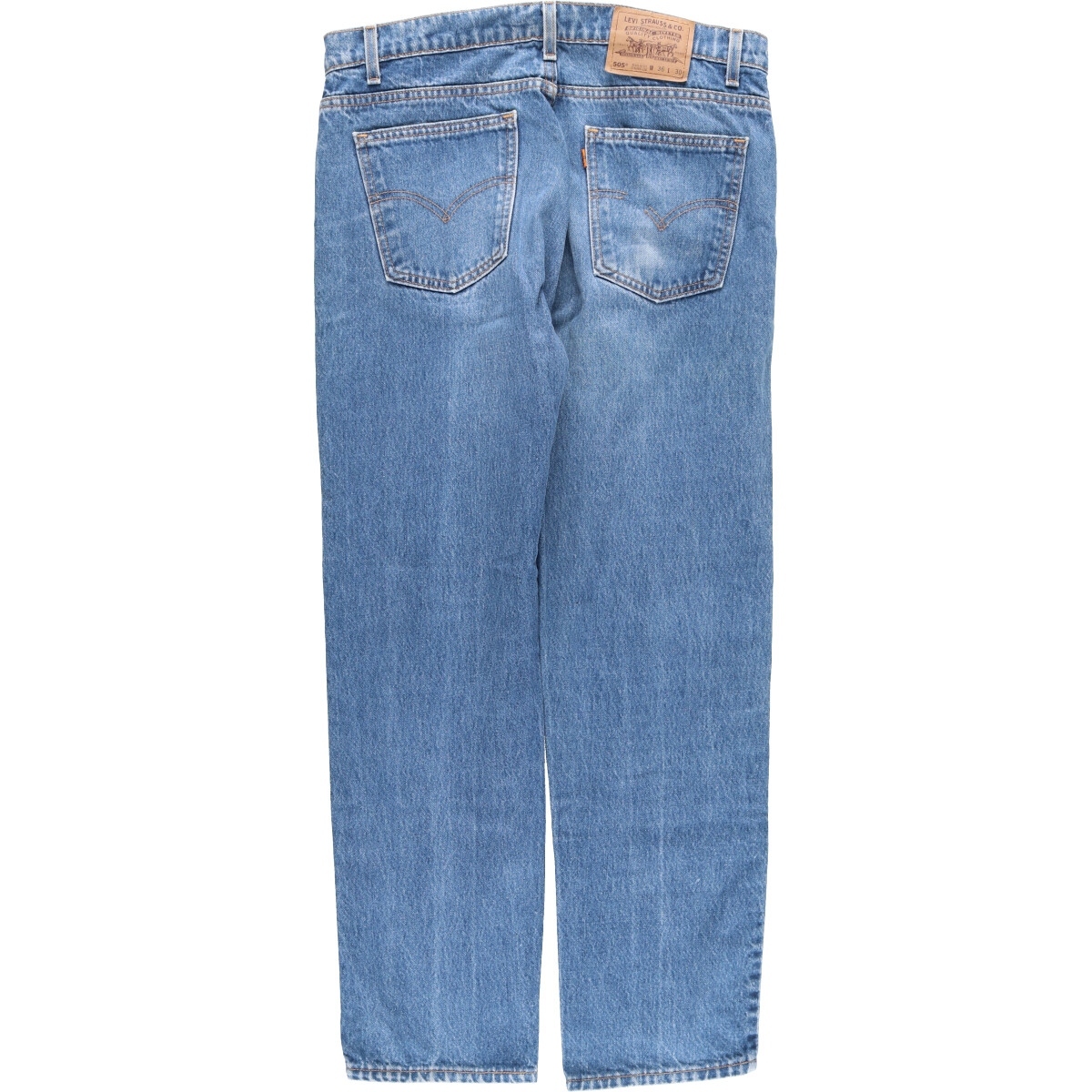 古着 90年代 リーバイス Levi's 505 REGULAR FIT STRAIGHT LEG テーパードデニムパンツ USA製 メンズw36 ヴィンテージ /eaa424600_画像2