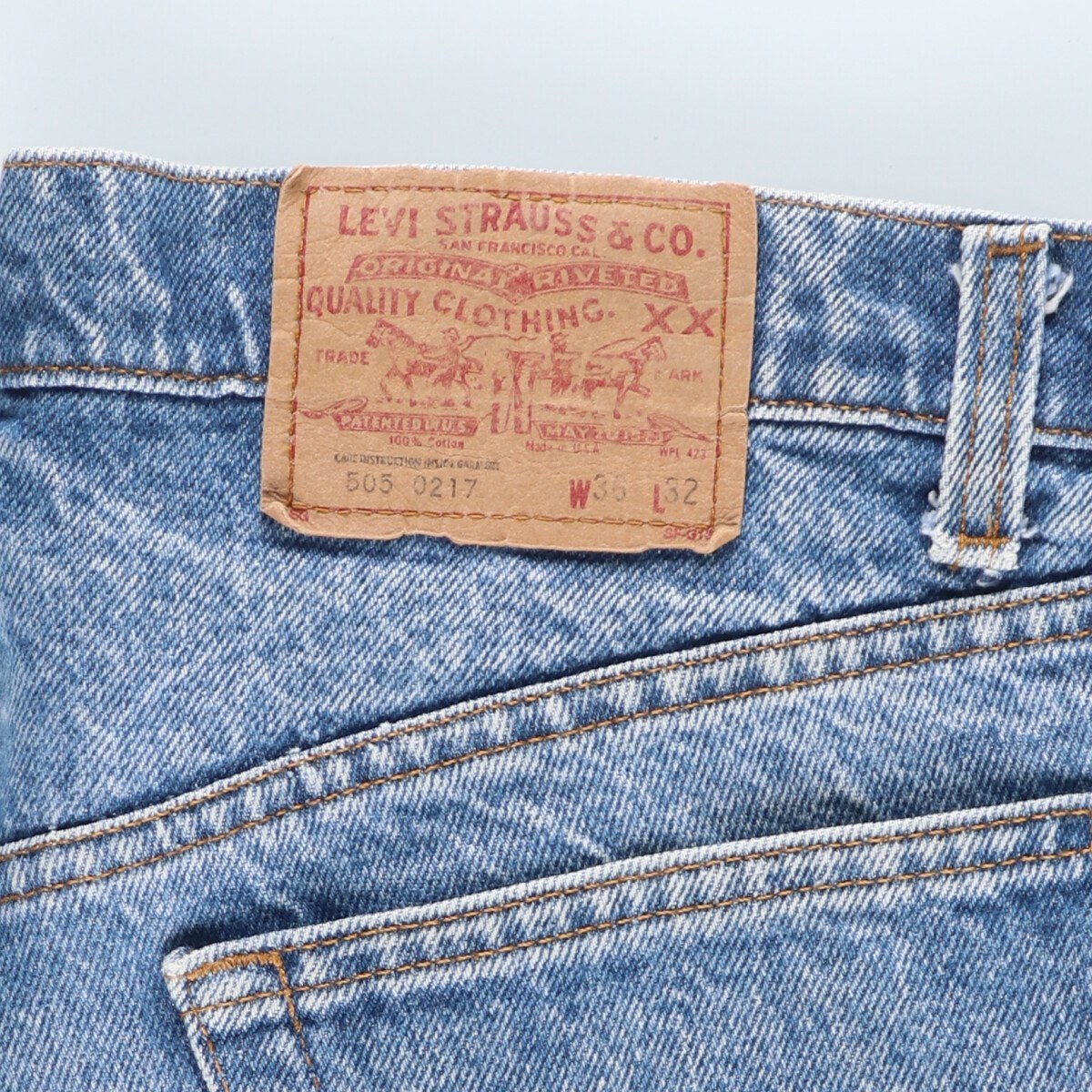 古着 90年代 リーバイス Levi's 505-0217 テーパードデニムパンツ USA製 メンズw36 ヴィンテージ /eaa424608_画像3