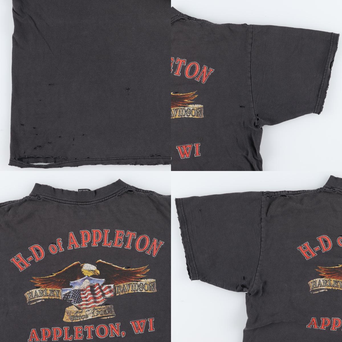 古着 雰囲気系 90年代 ハーレーダビッドソン Harley-Davidson モーターサイクル バイクTシャツ USA製 メンズXL ヴィンテージ /eaa445264_画像9