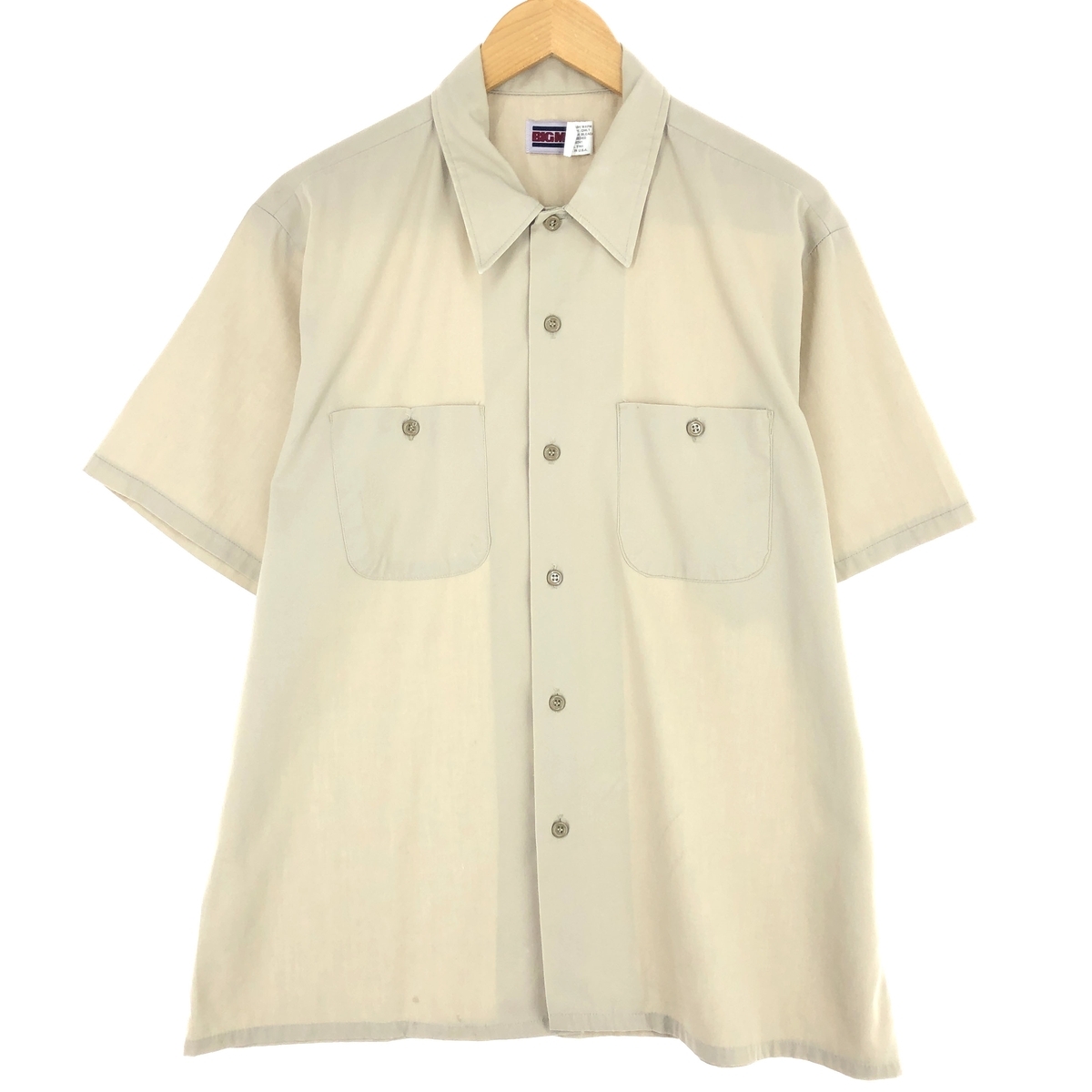 古着 80年代 ビッグマック BIG MAC 半袖 ワークシャツ USA製 メンズL ヴィンテージ /eaa444079_画像1