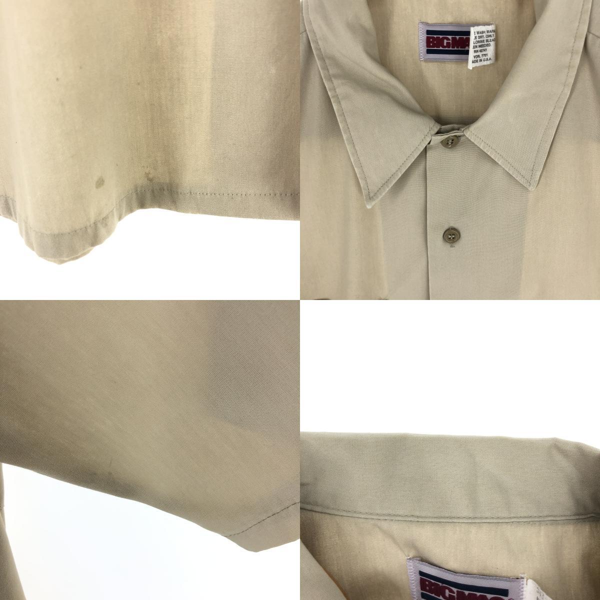 古着 80年代 ビッグマック BIG MAC 半袖 ワークシャツ USA製 メンズL ヴィンテージ /eaa444079_画像10
