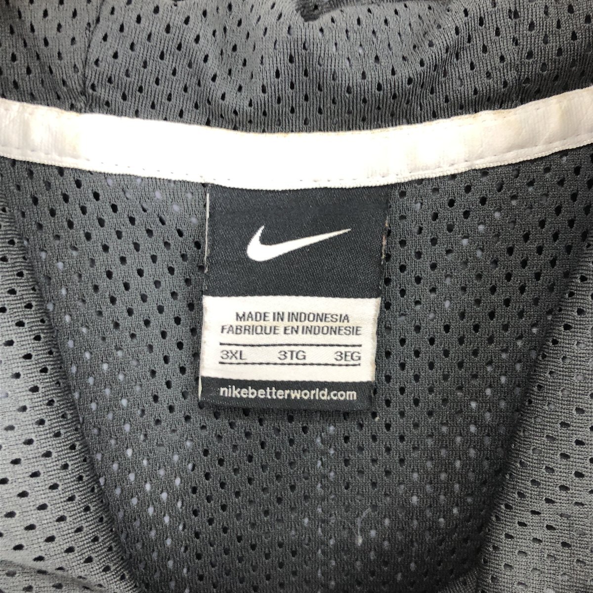 古着 ビッグサイズ ナイキ NIKE カレッジ フード付き ハーフジップ ウォームアッププルオーバー メンズXXXL /eaa444211_画像3