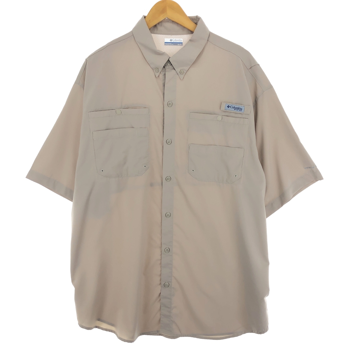 古着 コロンビア Columbia PFG ボタンダウン 半袖 フィッシングシャツ メンズXL /eaa445025_画像1