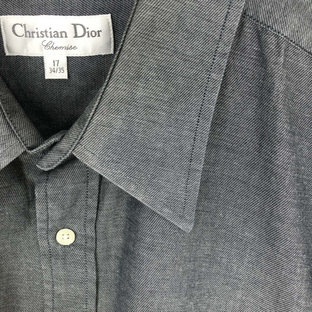 古着 90年代 クリスチャンディオール Christian Dior 長袖 コットンシャツ メンズXL ヴィンテージ /eaa445448_画像4