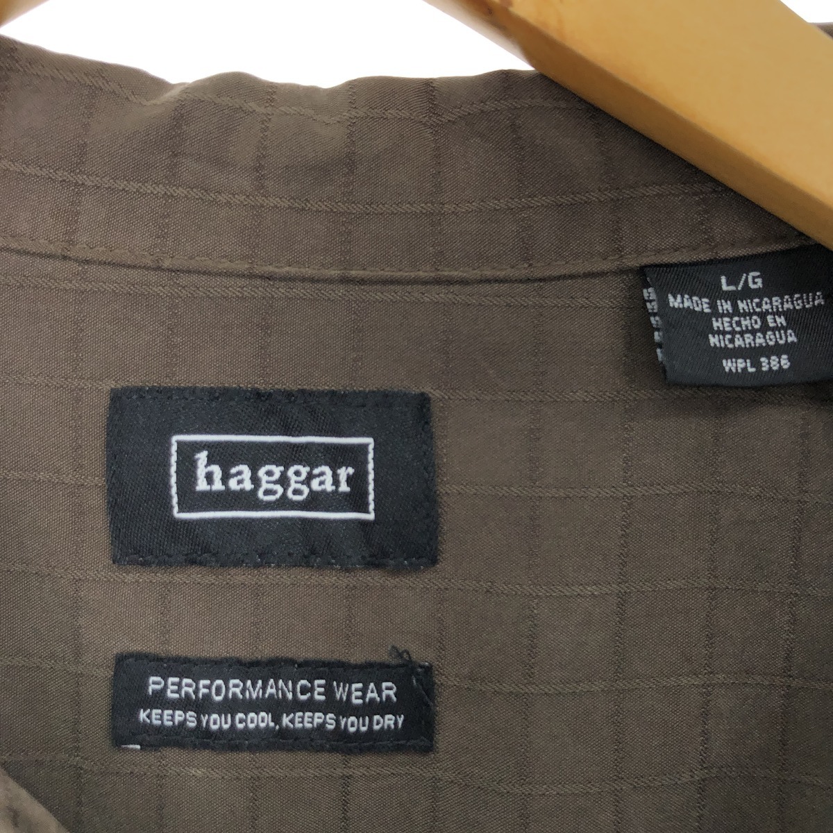 古着 HAGGAR 半袖 オープンカラー レーヨンシャツ メンズL /eaa441574_画像3