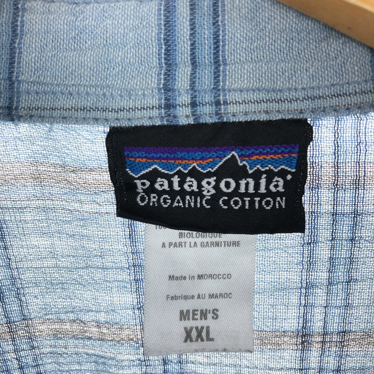 古着 00年代 パタゴニア Patagonia 52921S8 半袖 コットン チェックシャツ メンズXXL /eaa445474_画像3
