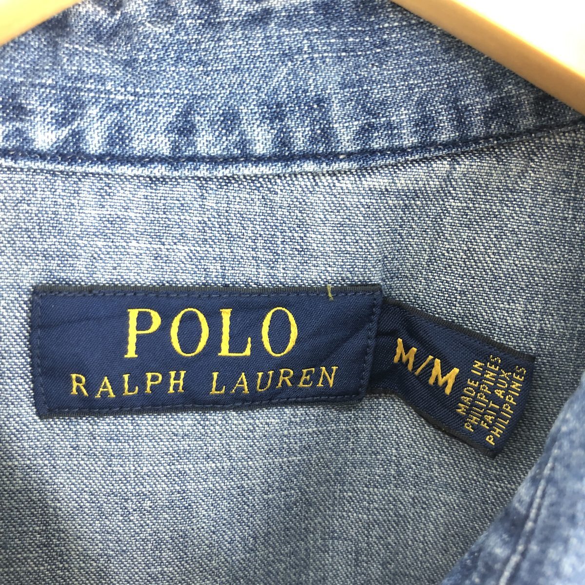 古着 ラルフローレン Ralph Lauren POLO RALPH LAUREN 長袖 デニム ウエスタンシャツ メンズM /eaa446504_画像3