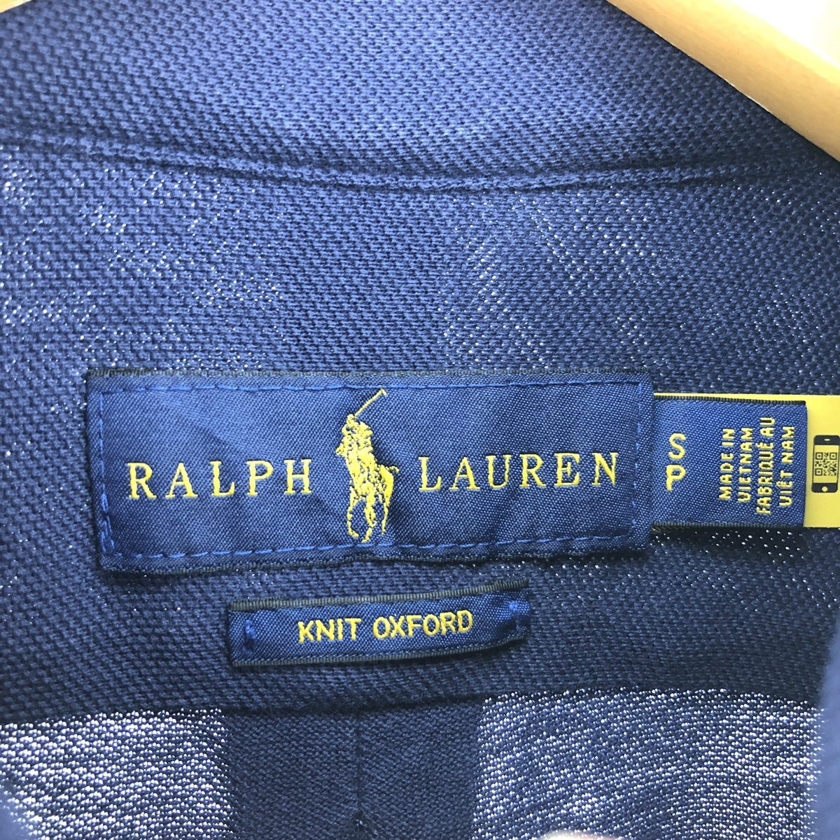 古着 ラルフローレン Ralph Lauren KNIT OXFORD 長袖 ボタンダウンシャツ メンズS /eaa441244_画像3