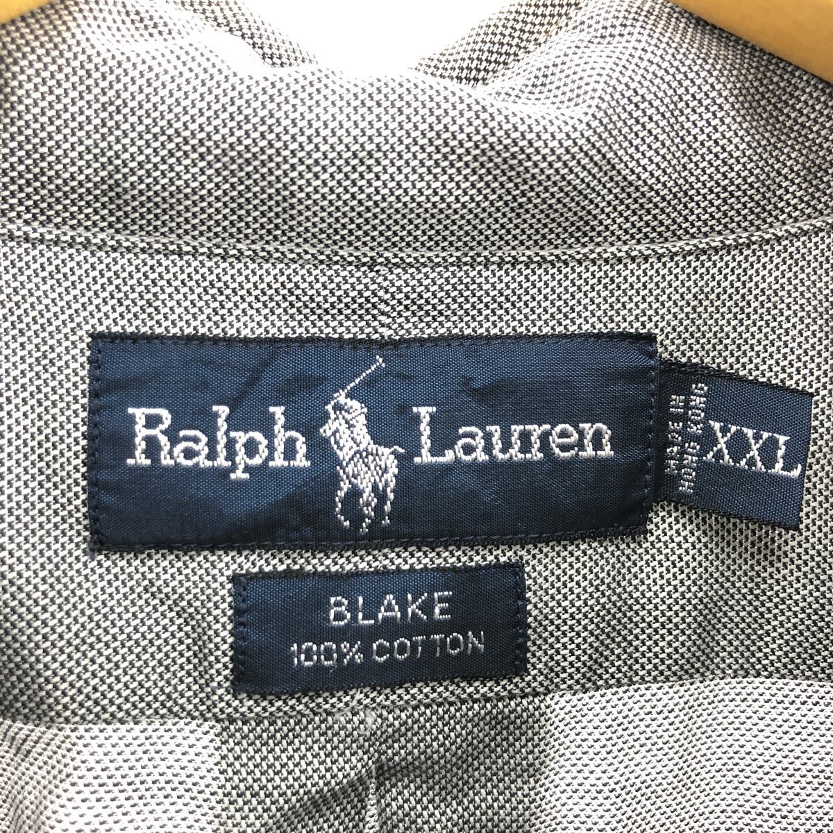 古着 ラルフローレン Ralph Lauren BLAKE 長袖 ボタンダウンシャツ メンズXXL /eaa441235_画像3