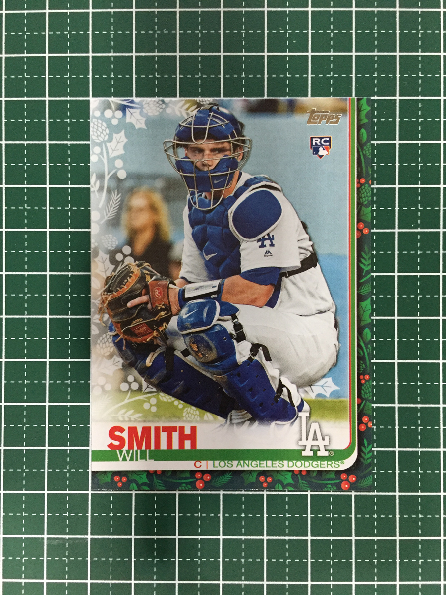 ★TOPPS MLB 2019 HOLIDAY BASEBALL #HW99 WILL SMITH［LOS ANGELES DODGERS］ベースカード ルーキー「RC」19★の画像1